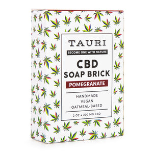 CBD-Infused Pomegranate Soap Brick 3 Pack