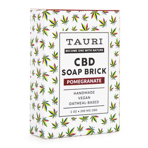 CBD-Infused Pomegranate Soap Brick 2 Pack