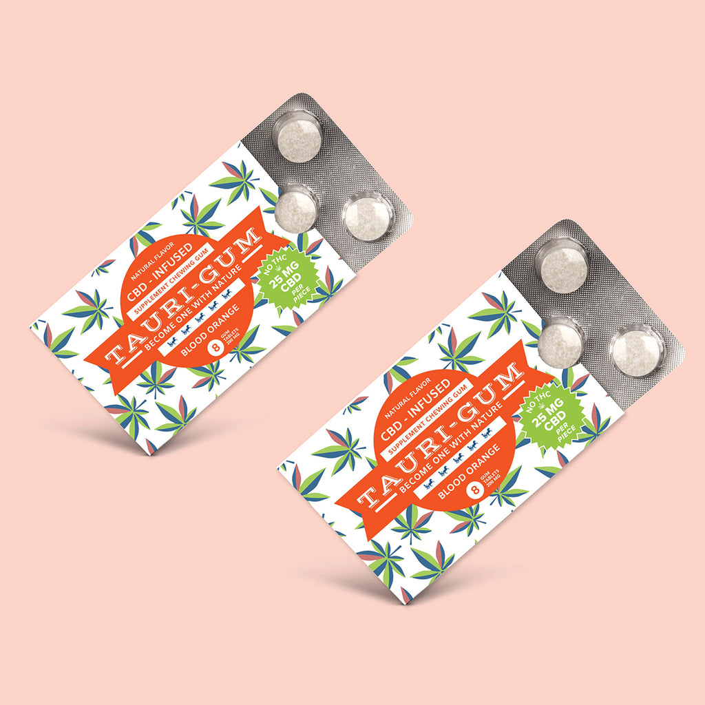 Blood Orange CBD Gum - 2 Pack